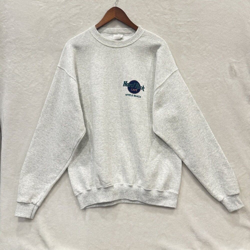 Vintage 90s Hard Rock Cafe Myrtle Beach Sweater Size Large Made in USA